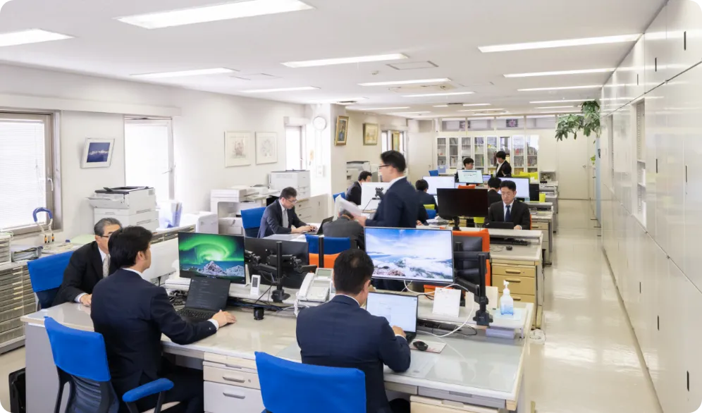 事務所内の風景